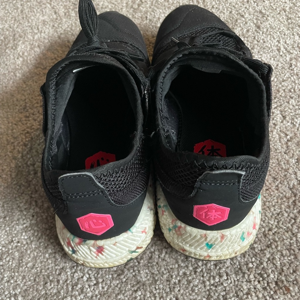 ASICS Black and Pink Athletic Shoes